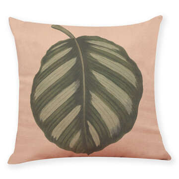 Honana Colorful Leaves Pattern Cotton Linen Throw Pillow Cushion Cover Car Home Sofa D... (STYLE: 3)
