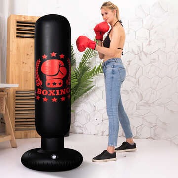 160CM Free Standing Inflatable Boxing Punch Bag Kick Training Boxing Training Sandbag For Adults