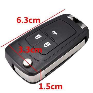 3 Buttons Remote Key Fob with ID46 Chip 434MHz For Chevrolet Cruze Aveo Orlando