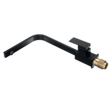 Modern Black Kitchen Sink Taps Mixer Tap Single Lever Basin Brass Mono Faucet