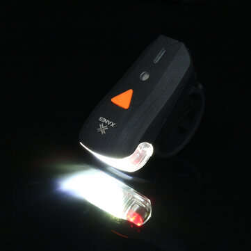 XANES 600LM German Standard Bike Front Light 64 LED Intelligent Brake Warning Bicycle Taillight Set