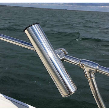 28-32mm Fishing Rod Holder Boat Stainless Steel Clamp On Rail 1-1/8``1-1/4`` Tube Marine