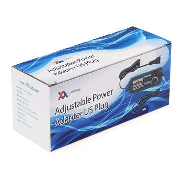 Excellway 9-24V 3A 72W AC/DC Adapter Switching Power Supply Regulated Power Adapter Supply Display