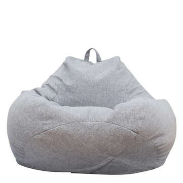 2 Sizes Large Bean Bag Chair Couch Sofa Covers Indoor Lazy Lounger F... (SIZE: S | COLOR: LIGHTGREY)