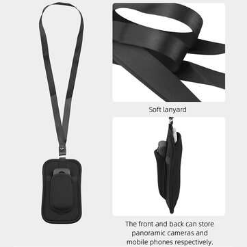Mini Storage Bag Carrying Case for Insta360 One X/Insta360 One X2 Sport Action Camera Accessories wi