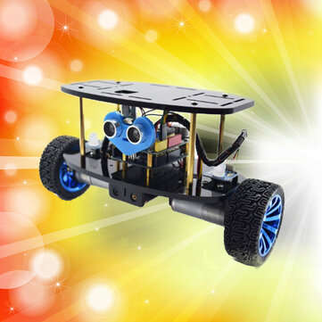 Adeept 2-Wheel Self-Balancing Upright Car Robot Kit for UNO R3 MPU6050 Accelerometer Gyroscope Sen