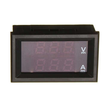 Mini Digital Voltmeter Ammeter DC 100V 10A Panel Amp Volt Voltage Current Meter Tester 0.56" Blue Re