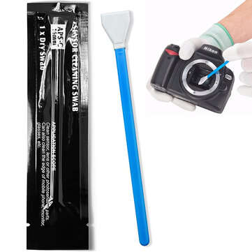 10Pcs APS-C Sensor Cleaning Kit Cleaning Swabs for DSLR Lens Digital Ca... (SIZE: 12 | COLOR: BLACK)