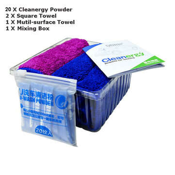Cleanergy Car Cleaning Magic Powder Brightening Waxing Tool with Absorbent Towel Auto M... (TYPE: 2)