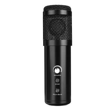 U18 USB Condenser Microphone with 4 Voice Changes and Echos Changes