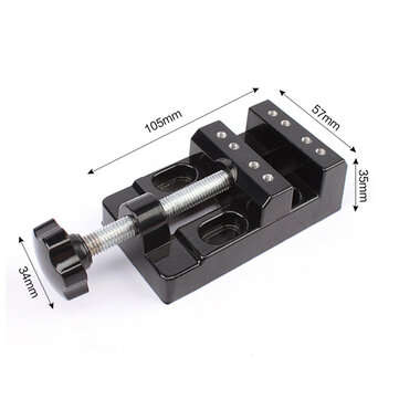 MYTEC 57mm Adjustable Mini Jaw Bench Clamp Drill Press Vice Opening Parallel Table Vise DIY Sculptur