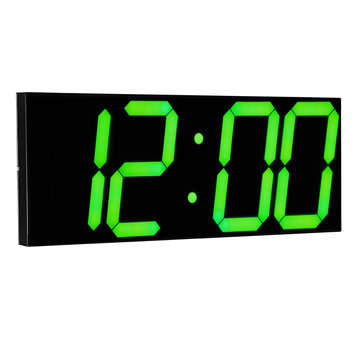 Remote Control LED Digital Wall Clock For School Home Decor Train Station Support... (COLOR.: GREEN)