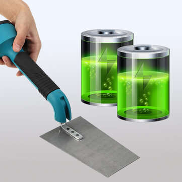 Cordless Electric Stainless Steel Trowel Rubber Handle Builders Masons Shake Plastering Tool