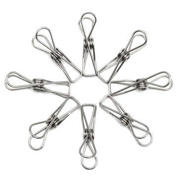 Suleve SSCH01 20Pcs Stainless Steel Clothes Pegs Metal Clips Hanger for Socks Underwear Towel She