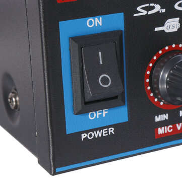 180W+180W bluetooth Amplifier Audio Stereo Digital Radio Car Home Music AMP FM RC 110V US Plug