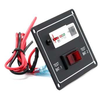 12V Car Battery Condition Dual Test Meter Gauge Switch Panel Boat Marine Caravan