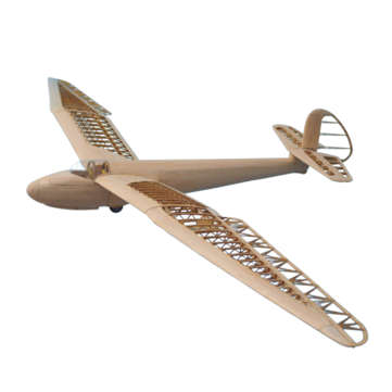 Tony Ray`s AeroModel Minimoa 1422mm Wingspan 1/12 Scale Balsa Wood Laser Cut RC Airplane Glider KIT