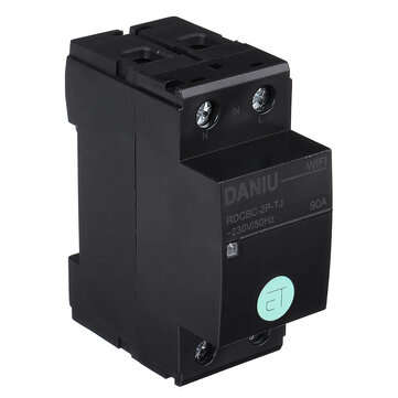 DANIU TUYA APP 2P 90A Smart WIFI Circuit Breaker Voltage Energy Power kWh Meter Time Timer Relay Swi