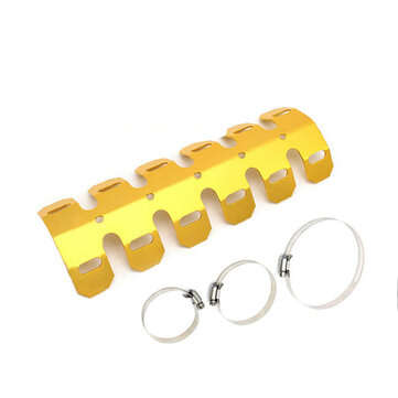 25.2cm Motorcycle Exhaust Muffler Pipe Protector Heat Shield Cover Aluminum For KTM... (COLOR: GOLD)