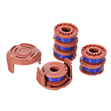 6+2 String Trimmer Spool Replacement for WORX WA0010 10ft 0.065 Inch Auto Feed Cordless Weed Eater S