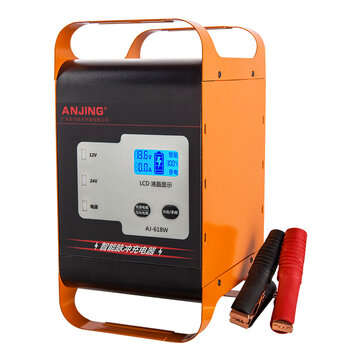ANJING 600W 12V/24V 25A Pulse Repair Battery Charger Lithium Battery Lead-Acid Agm Gel Wet For Car M