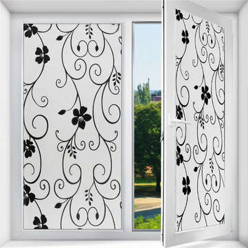 3D Frosted Privacy Windows Door Film Sticker Decorative Window Vinyl For Room Bathroo... (STYLE: #6)