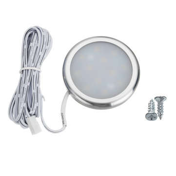 12V LED 180LM Interior Spot Light Cabinet Lighting for Camper Trailer Van RV VW (COLOR.: WHITE)