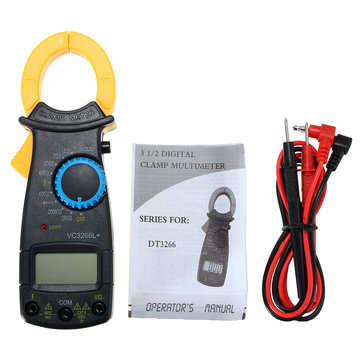 VC3266L+ Digital Clamp Meter Multimeter Electronic AC DC Volt Voltage Amp Ohm Tester Meter