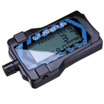 G.T. POWER Professional RC Tachometer RPM Reader for 2-9 Blades Propeller