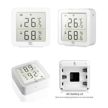Bakeey Tuya WIFI Temperature&Humidity Sensor Work With Alexa Indoor Hygrometer Thermometer LCD Displ