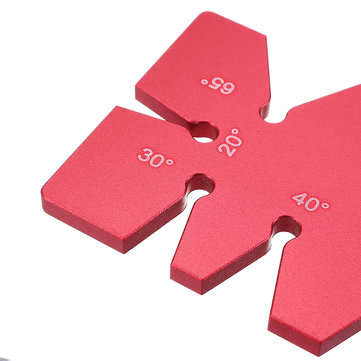 Drillpro Aluminum Alloy 20-65 Degree Angle Gauge Angle Template Ruler For Woodworking