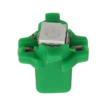 10pcs 12V T5 B8.3D W3W 5050 LED Instrument Head Lights Dashboard Dash Gauge Bulb (COLOR.: GREEN)