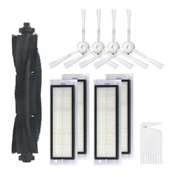 10pcs Replacements for 360 S5 S7 Vacuum Cleaner Parts Accessories Main Brushes*1 Side Brushes*4 HEPA