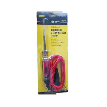 3-48V Car Digital Electric Voltage Tester Pen Probe Detector Diagnostic Tool with LCD Screen Spring