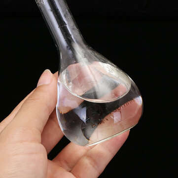 100mL Clear Glass Volumetric Flask w/ Glass Stopper Lab Chemistry Glassware