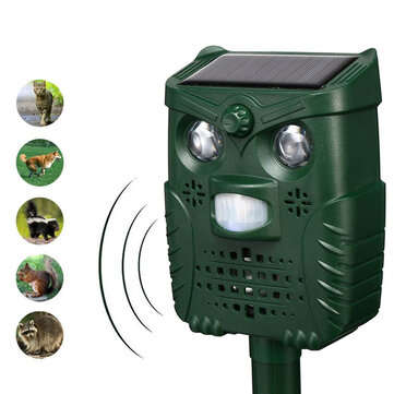 -WH528 Outdoor Solar Ultrasonic Animal Repeller Pest Control Bats Birds Dogs Cats Repeller with Flas
