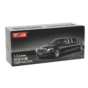 1:32 S600 Limousine Diecast Metal Car Model 20.5 x 7.5 x 5cm Car in Box Black