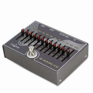 Caline CP-81 10 Band EQ Guitar Effect Pedal with Volume/Gain