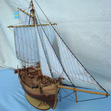 Wooden Assembly Ship Model Building DIY Fishing Boat Laser Decoration Kits Toy Gift
