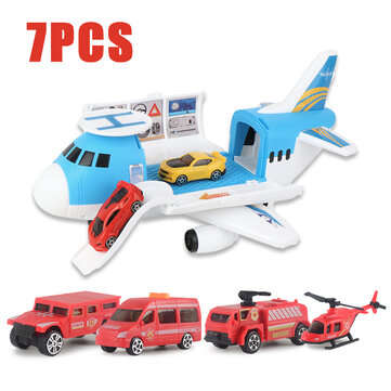 3/7 Pcs Simulation Track Inertia Aircraft Large Size Passenger Plane Kids Airliner Mo... (LETTER: C)