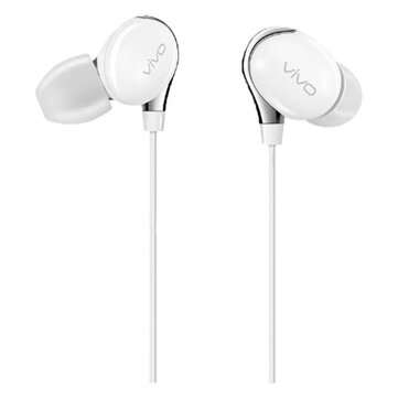 VIVO XE800 Wired Earphone HiFi Bass 11MM Drivers Noise Reduction Earbuds 3.5MM Plu... (COLOR: WHITE)