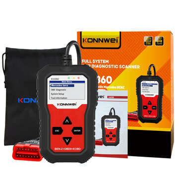 KONNWEI KW360 OBD2 Full System Diagnostic Scanner Detection Automatic Transmission For Series Vehicl