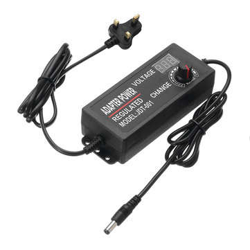 Excellway 9-24V 3A 72W AC/DC Adapter Display Adajustable Power Adapter Switching Power Supply UK