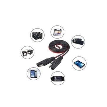 Motorcycle SAE to USB Cable Adaptor Dual USB Cell Phone Charger Voltmeter HI