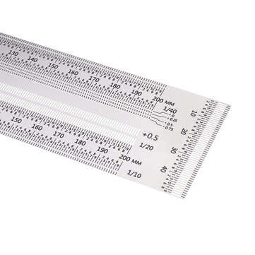 Drillpro 200mm Stainless Steel Precision Marking T Ruler Hole Positioning Measuring Ruler Woodworkin