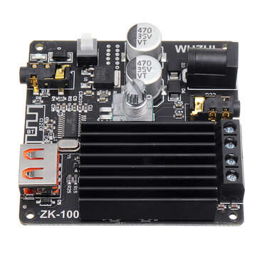 ZK-1002M 100W+100W Bluetooth 5.0 Power Audio Amplifier board Stereo AMP Amplificador Home Theater AU