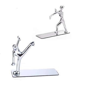 2pcs Humanoid Figure Books Holder Desk Organizer Bookshelf Home Office Decor Desk Acces... (TYPE: A)