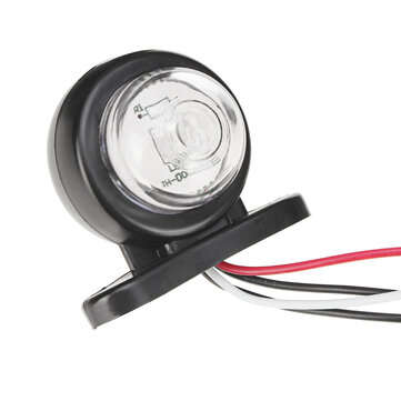 Double LED Side Marker Light Red & White Dual Color IP65 10-30V For Truckc Trailer Caravan Van