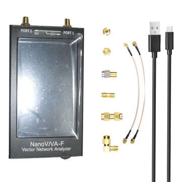 LZNanoVNA-F 50KHz-1500MHz Vector Network Analyzer 4.3 Inch Digital Nano VNA Tester MF HF VHF UHF USB