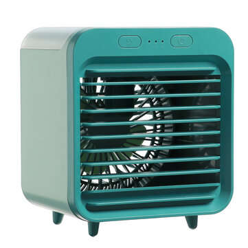 Portable Mini Personal Air Conditioner Desktop Fan Space Cooler USB Rechargeable 3 Gears Air Cooling